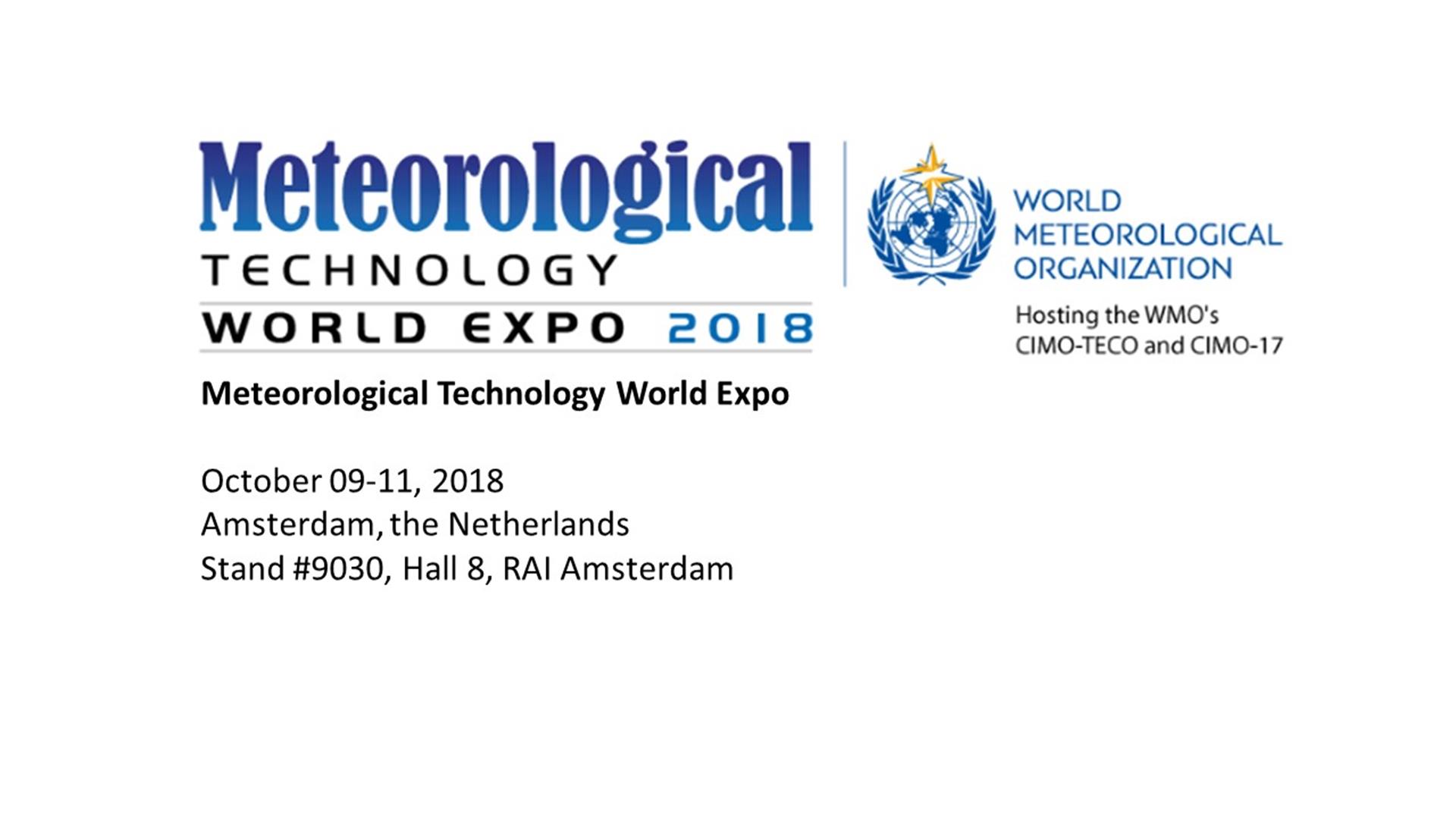 Expo mondiale della tecnologia meteorologica 2018
