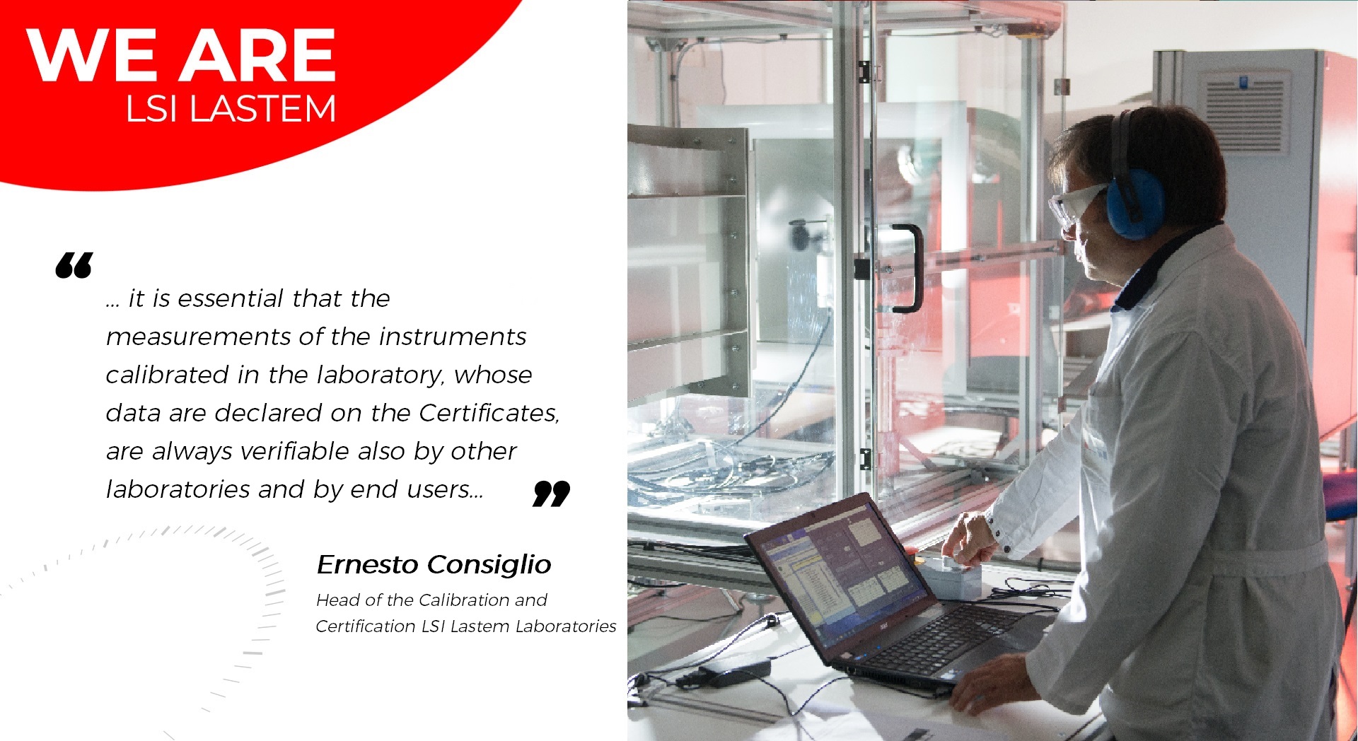 A little chat with Ernesto Consiglio, the Head of the Calibration and Certification Laboratories