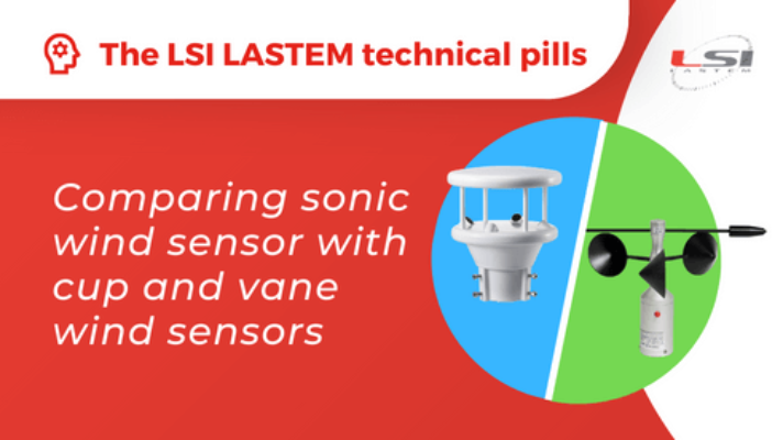 Technical Pills: Comparing sonic wind sensors with cup and vane wind sensors
