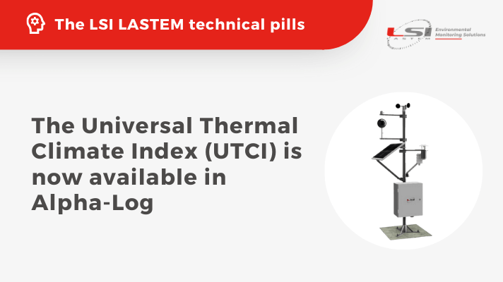 The Universal Thermal Climate Index (UTCI) is now available in Alpha-Log