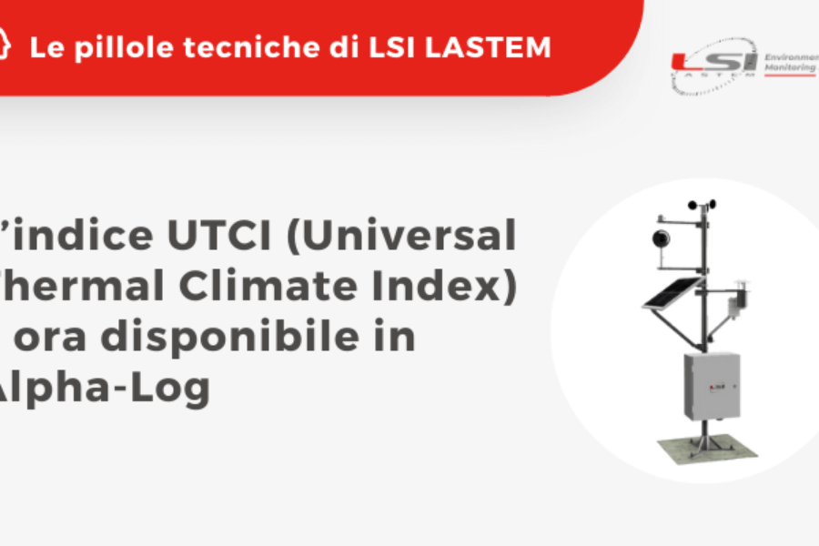 L’indice UTCI (Universal Thermal Climate Index) è ora disponibile in Alpha-Log